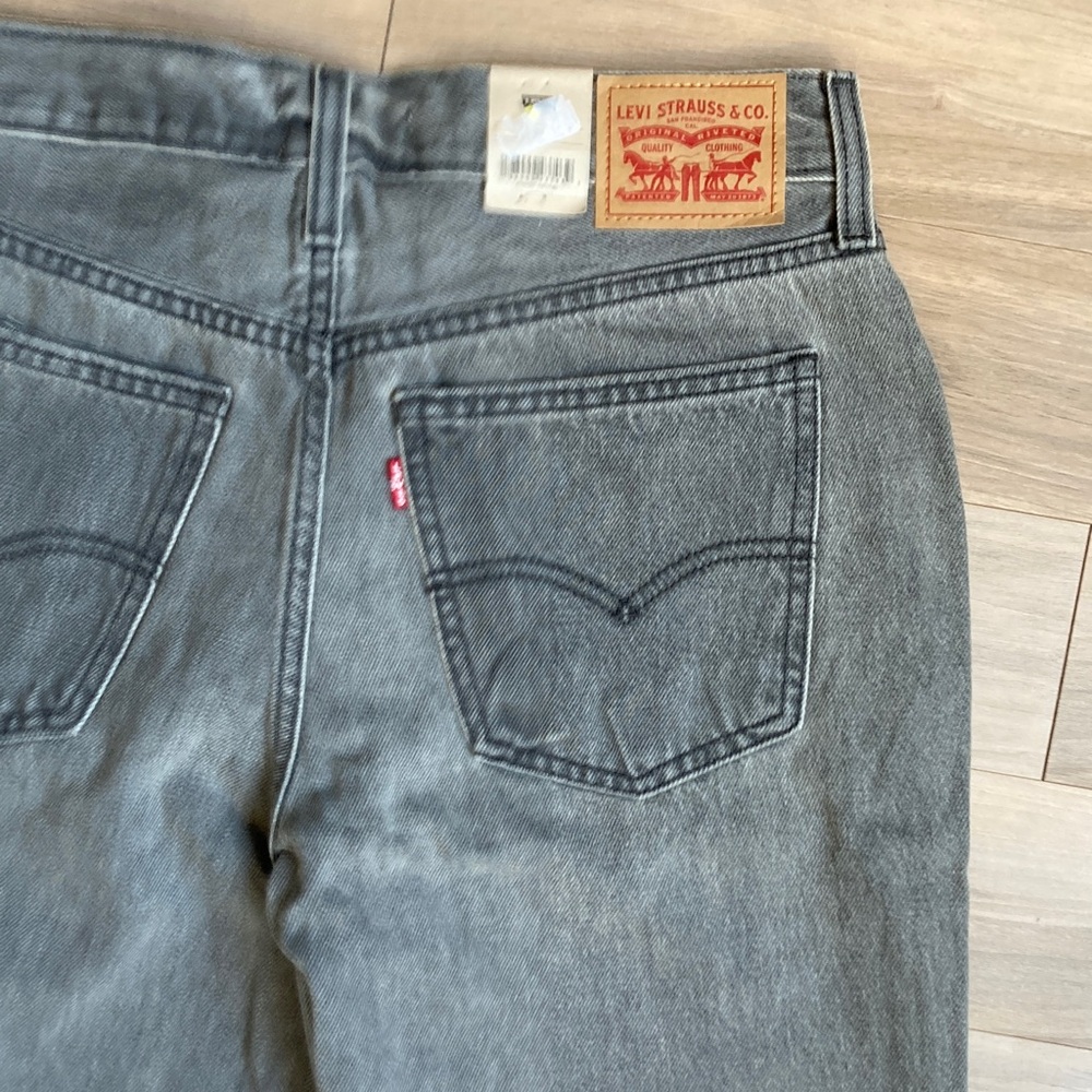 Levi’s low pro gray midrise straight leg jean splatter print cotton retro 29 - Picture 10 of 17